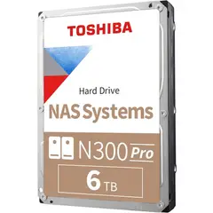 TOSHIBA - Disco Duro Interno N300 NAS 6TB 35 HDWG760XZSTA