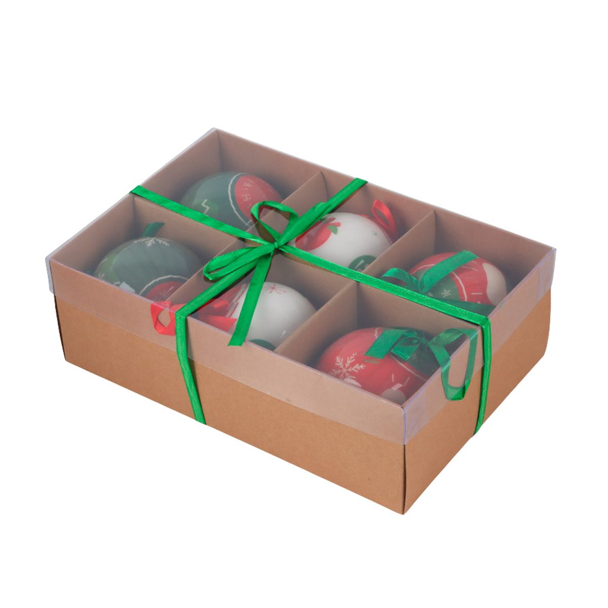 INSPIRACCI - Set 6 Esferas Navidad Multicolor