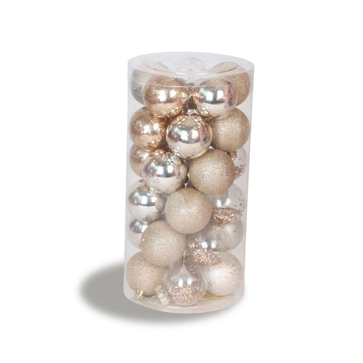 INSPIRACCI - Set 30 Esferas Navidad Dorado