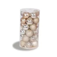 INSPIRACCI - Set 30 Esferas Navidad Dorado