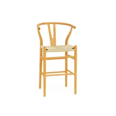 HABITA2 CHILE - Taburete Wish de Madera Natural – 65 cm