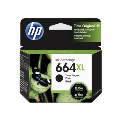 Hp Cartucho De Tinta 664Xl Negro F6V31Al