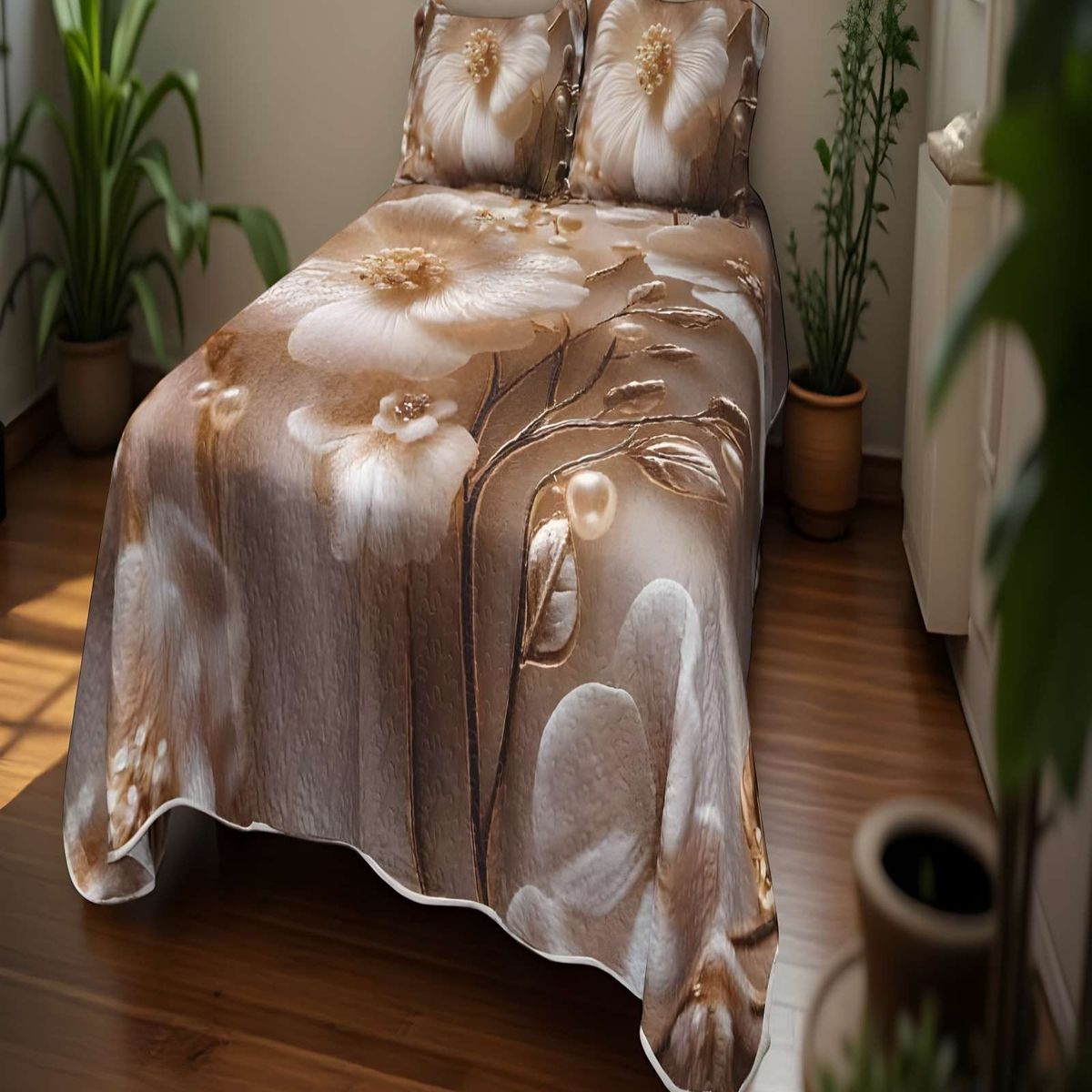 GENERICO - CUBRECAMA QUILT DE VERANO 5D 2 PLAZAS 230 X 250 CM