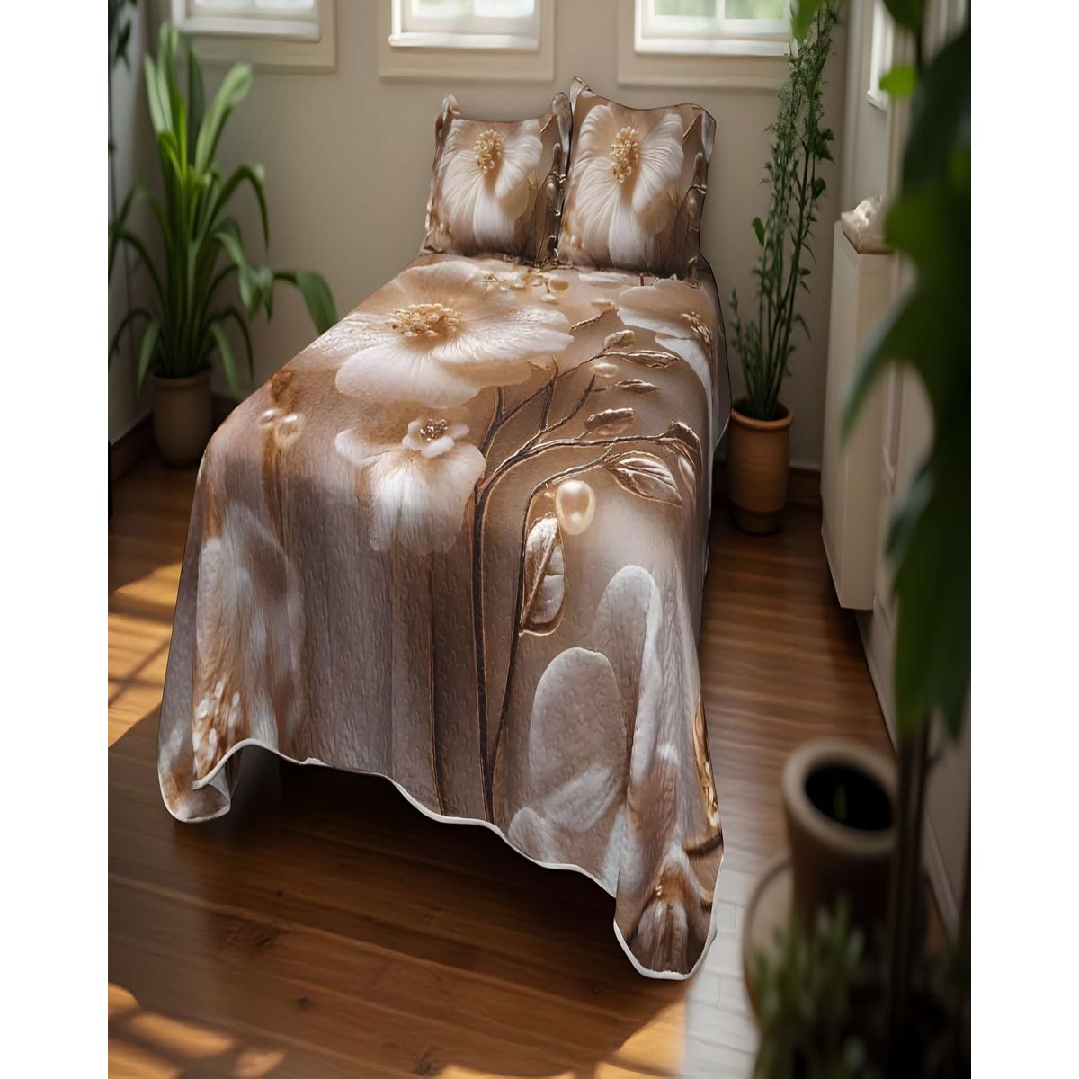 GENERICO - CUBRECAMA QUILT DE VERANO 5D 2 PLAZAS 230 X 250 CM