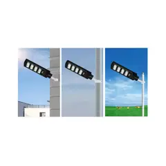 GENERICO - Foco Solar Sensor Y Control Batería Litio Integrada De 1000w