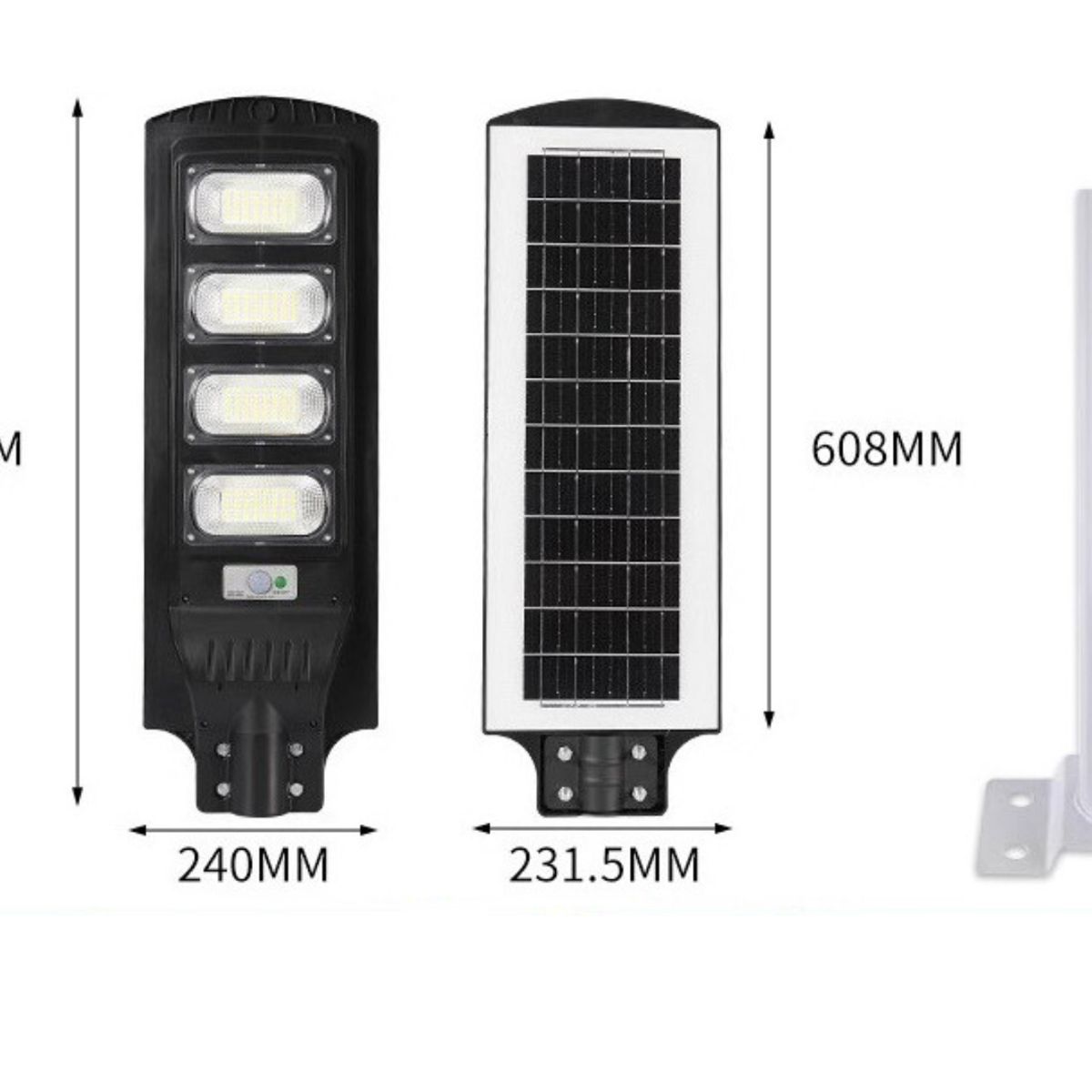 GENERICO - Foco Solar Sensor Y Control Batería Litio Integrada De 1000w