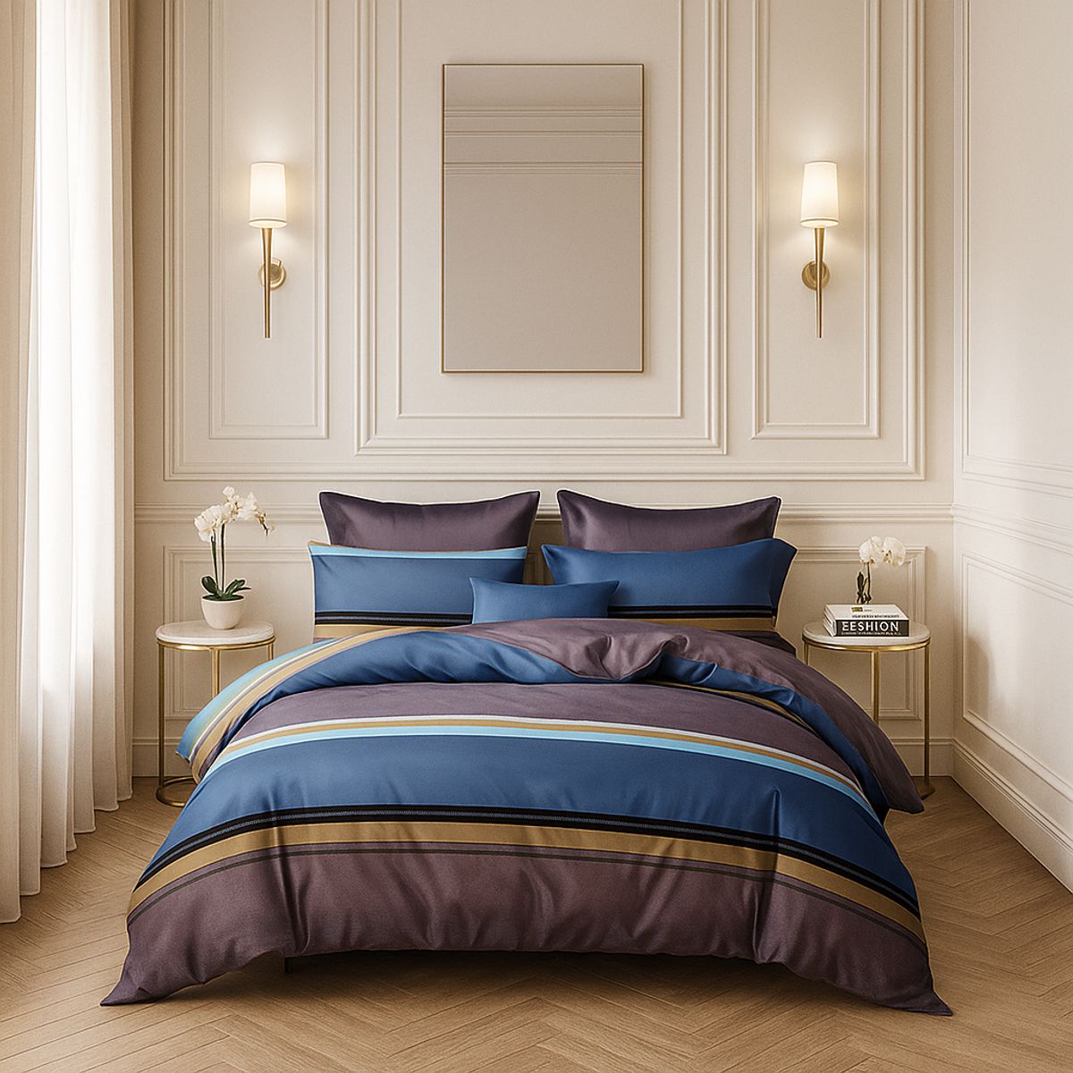 ARMONIA - Sábana 2½ Plazas 800 Hilos Diseño Americano 840E