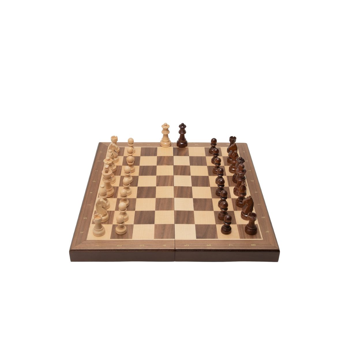 NACION AJEDREZ - Tablero De Ajedrez Madera 33x33cm Magnético  Nación Ajedrez Nogal
