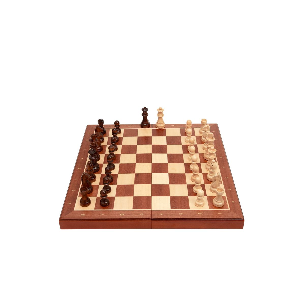 NACION AJEDREZ - Tablero De Ajedrez Madera 33x33cm Magnético  Nación Ajedrez Caoba