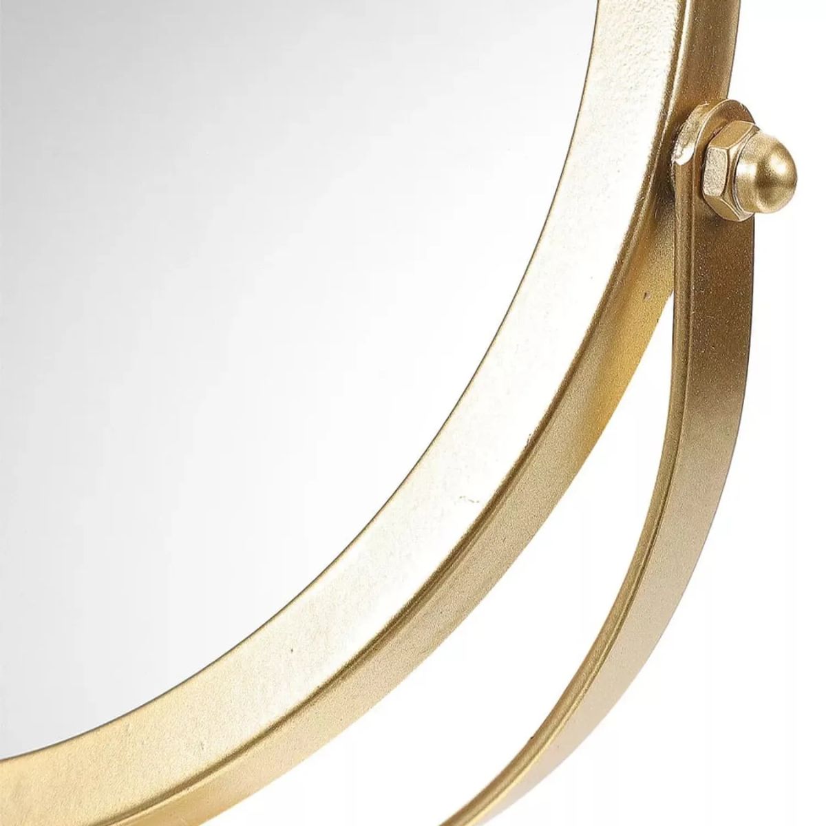 GENERICO - Espejo Para Maquillaje Vanity Marco Dorado Con Aumento 2x