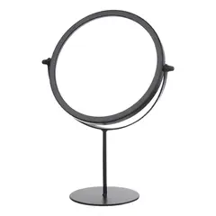 GENERICO - Espejo Para Maquillaje Vanity Marco Negro Con Aumento 2x