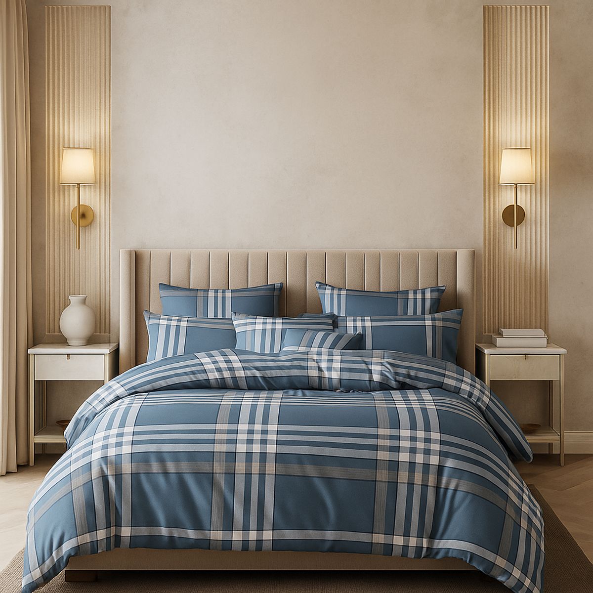 ARMONIA - Sábana King 800 Hilos Diseño Americano 839D 7EF