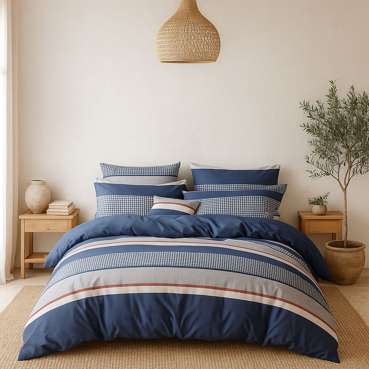 ARMONIA - Sábana King 800 Hilos Diseño Americano 839D 7EF