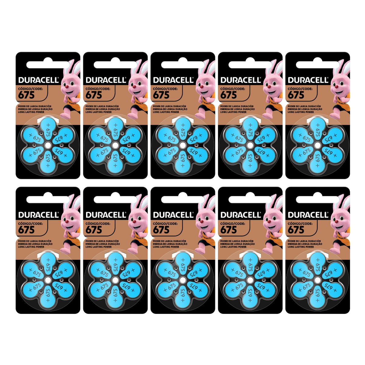 DURACELL - Pila Duracell Para Audífonos Tamaño 675 60 Pilas Auditivas