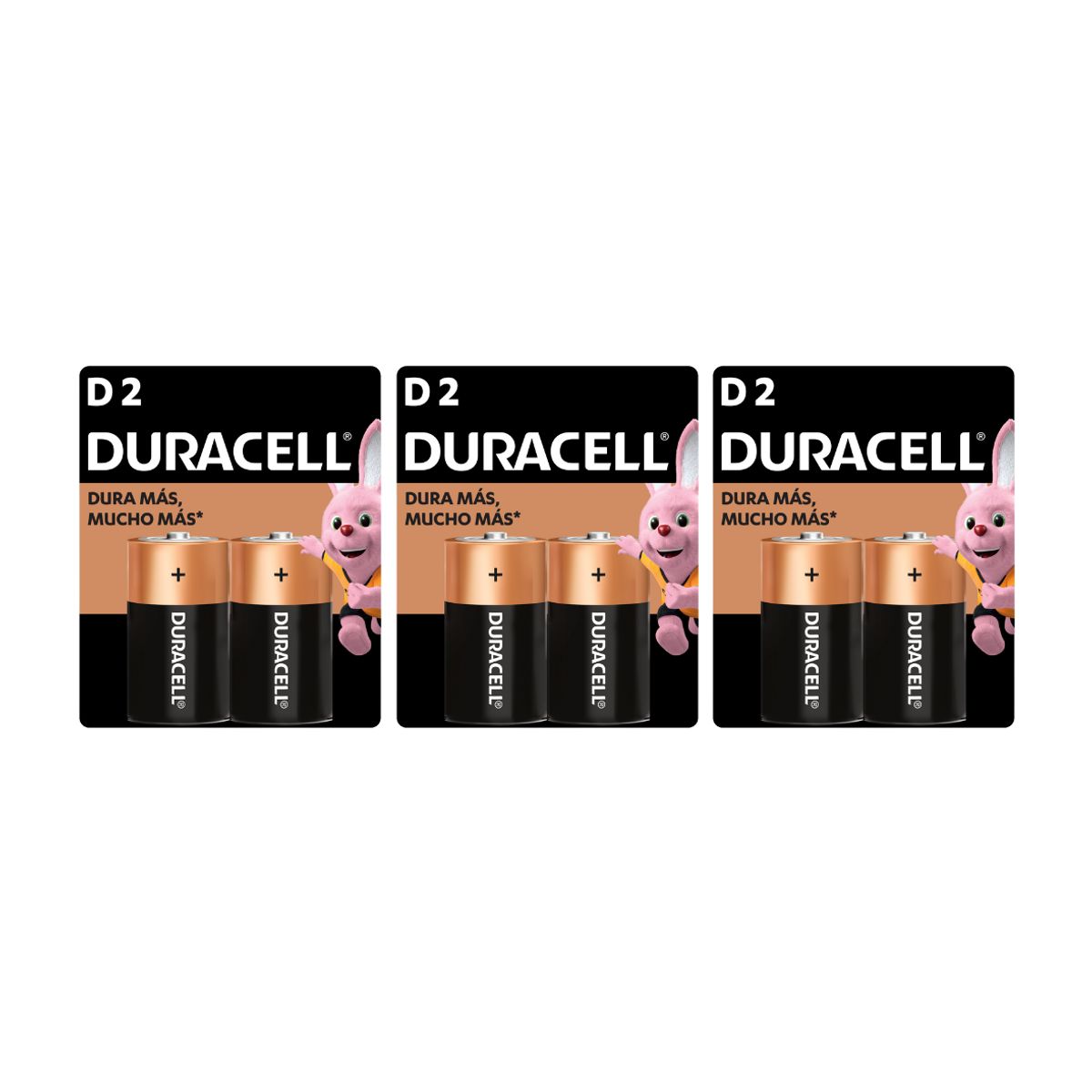 DURACELL - Pila Duracell Tipo D 6 Pilas Batería Grande Dura Más