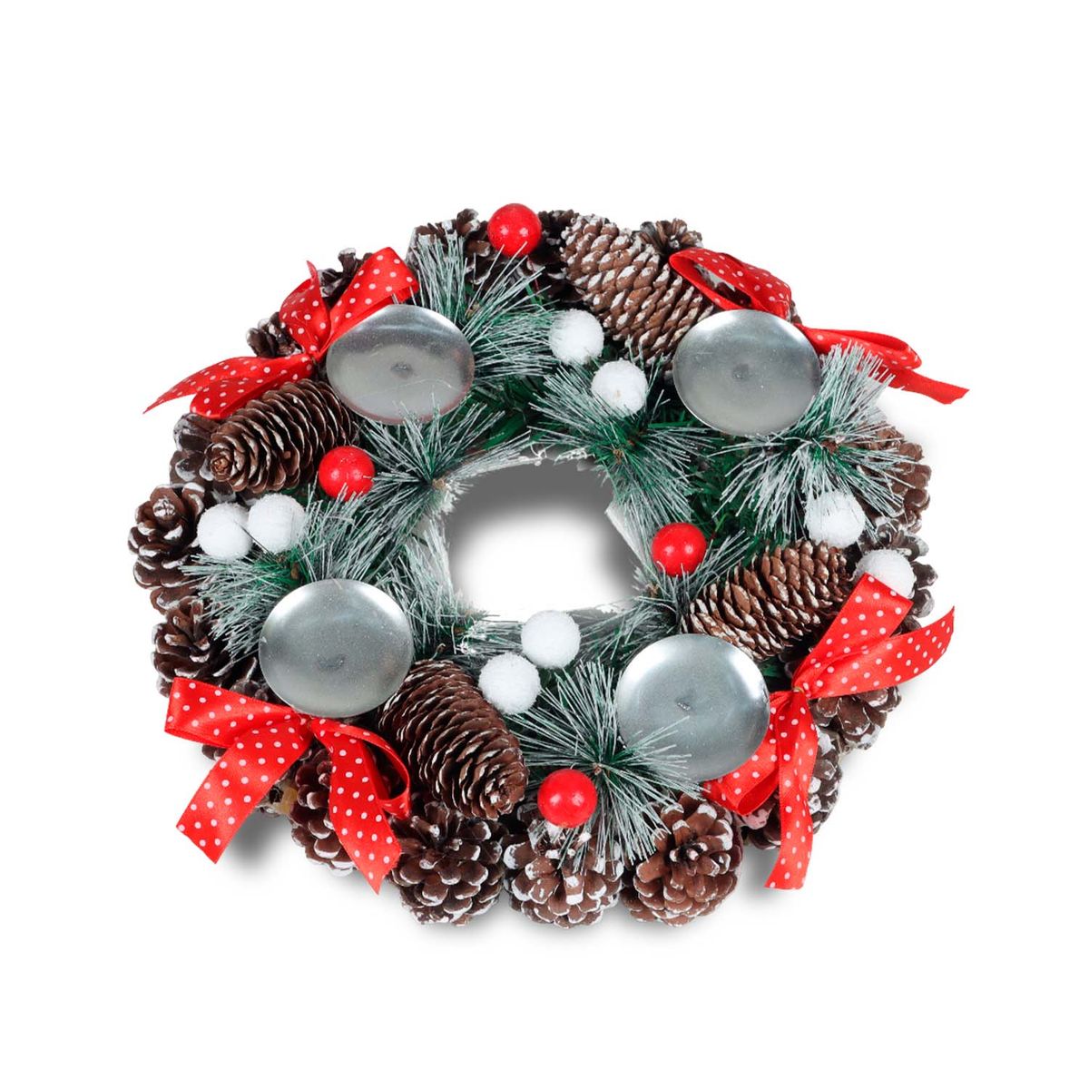 INSPIRACCI - Centro de Mesa Navidad Blanco