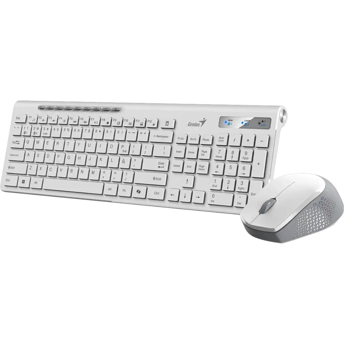 GENIUS - Teclado y Mouse Dual Wireless Bluetooth  + USB 2G Copilot AI