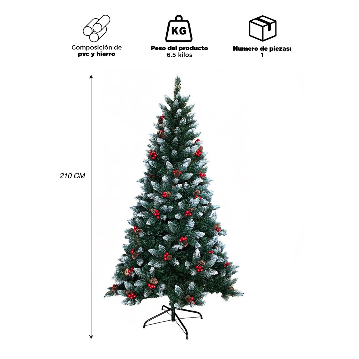 INSPIRACCI - Árbol Navidad 2.1 mt Verde