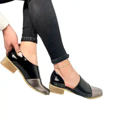 HERIEL - Zapato Negro Bajo Mujer