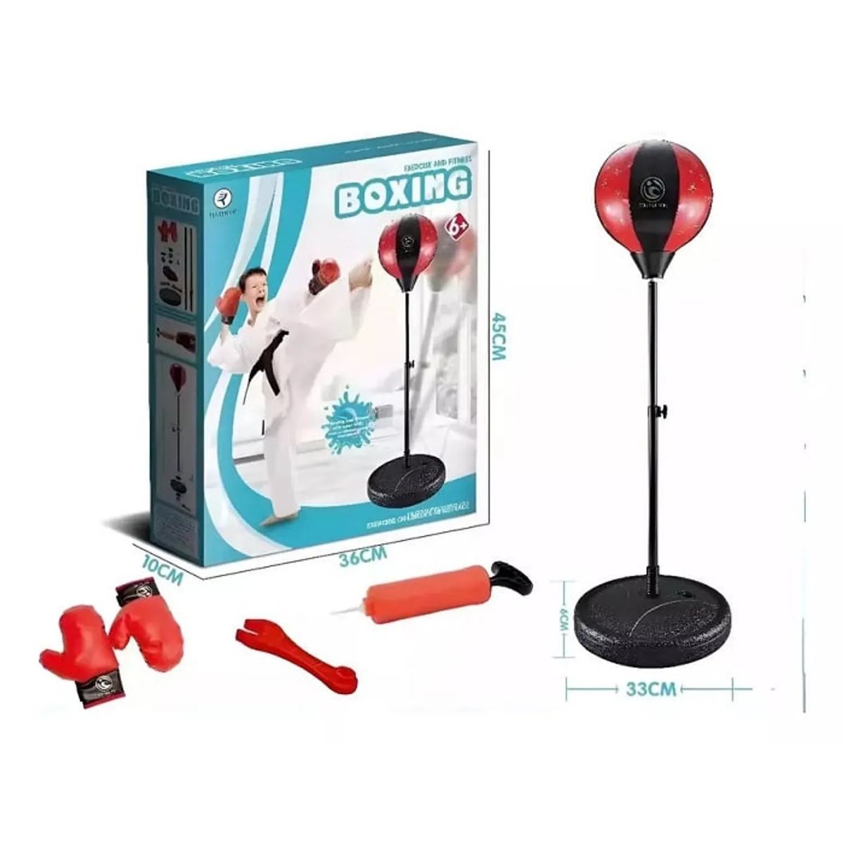 GENERICO - Kit Boxeo Guantes Deporte Para Niños Portatil