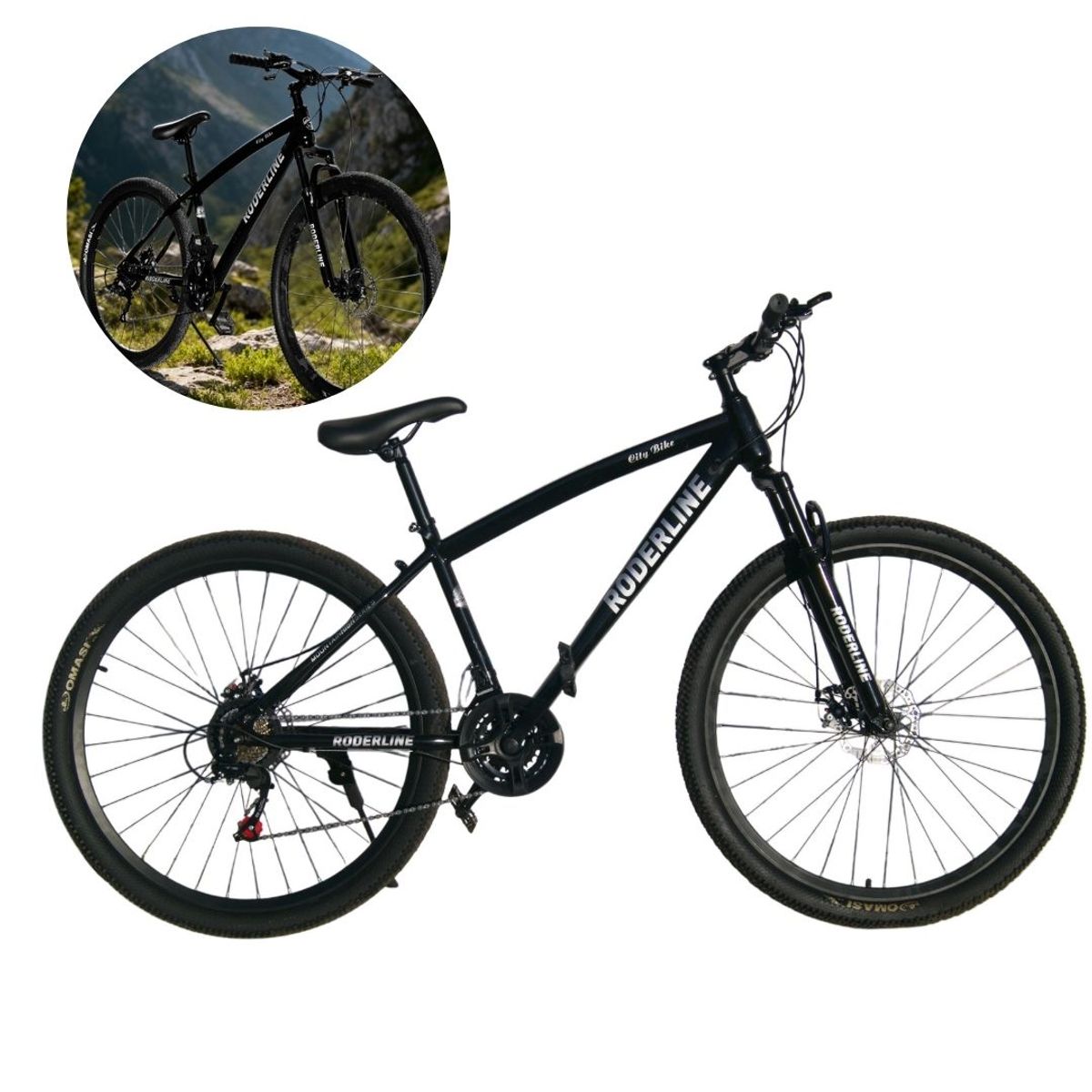 RODERLINE - Bicicleta Roderline MTB Aro 29 Negro Frenos Disco Aleacion Aluminio