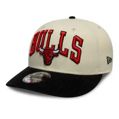 NEW ERA - Gorra 9Fifty Chicago Bulls Cord Visor Beige