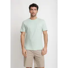TRIAL - Polera Cuello C Algodón Pima Marcus Menta