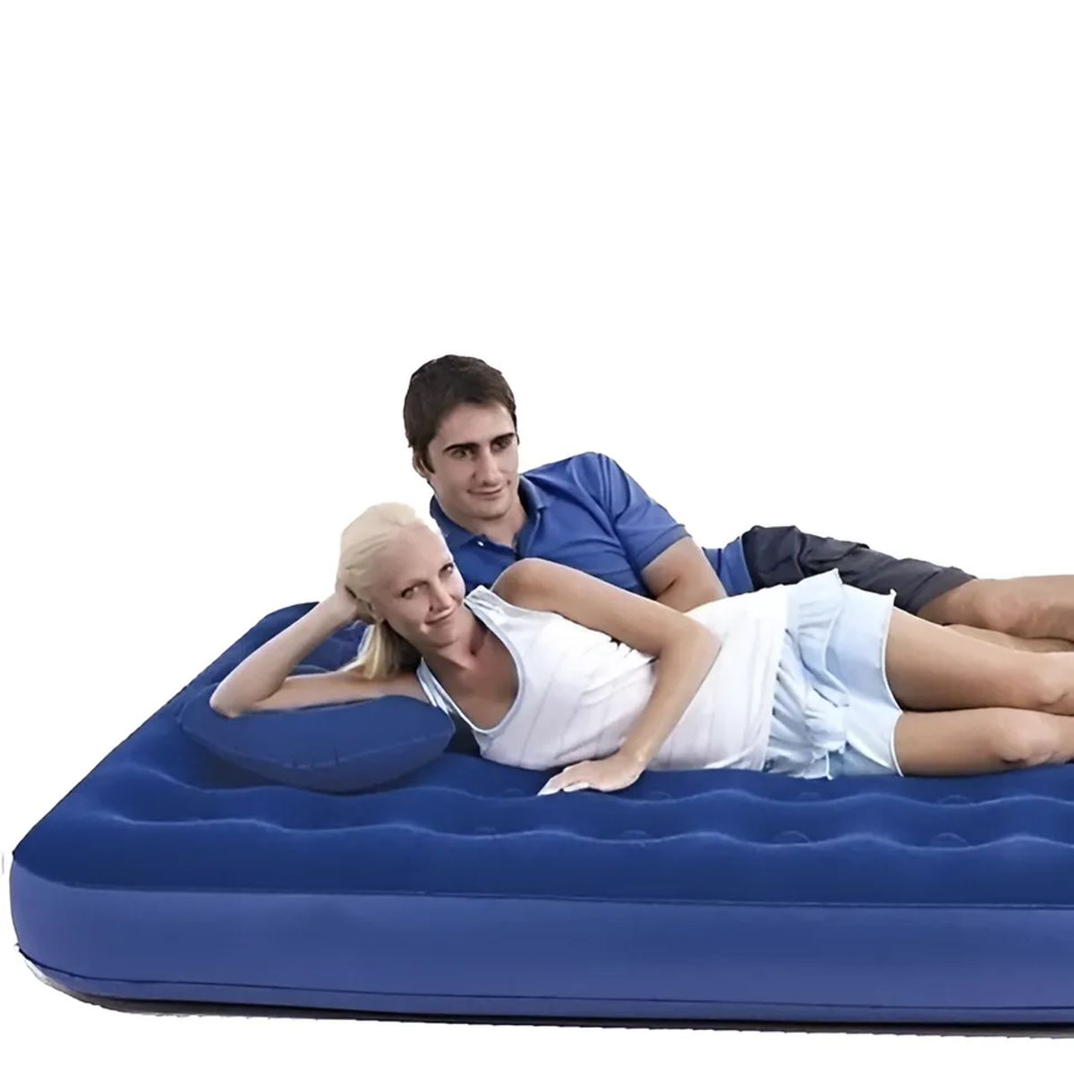 GENERICO - Colchón Inflable 1 Y 12 Plazas Jilong Color Azul