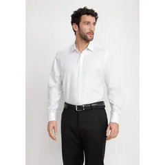 TRIAL - Camisa Hombre Formal Twill Classic Blanco