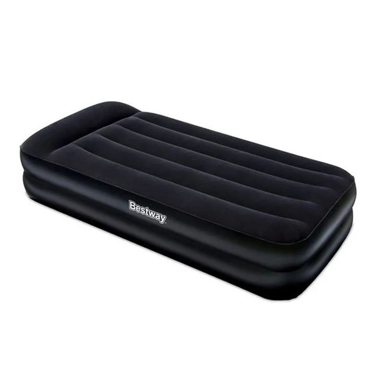 GENERICO - Colchon Inflable Electrico 1 Una Plaza 12 Premium Bestway Color Negro