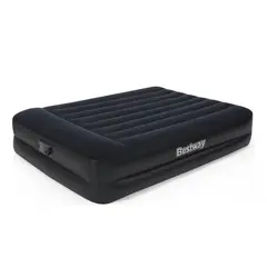 GENERICO - Colchon Inflable Sommier 2 Plazas Premium Modelo 220v Incorp Color Negro