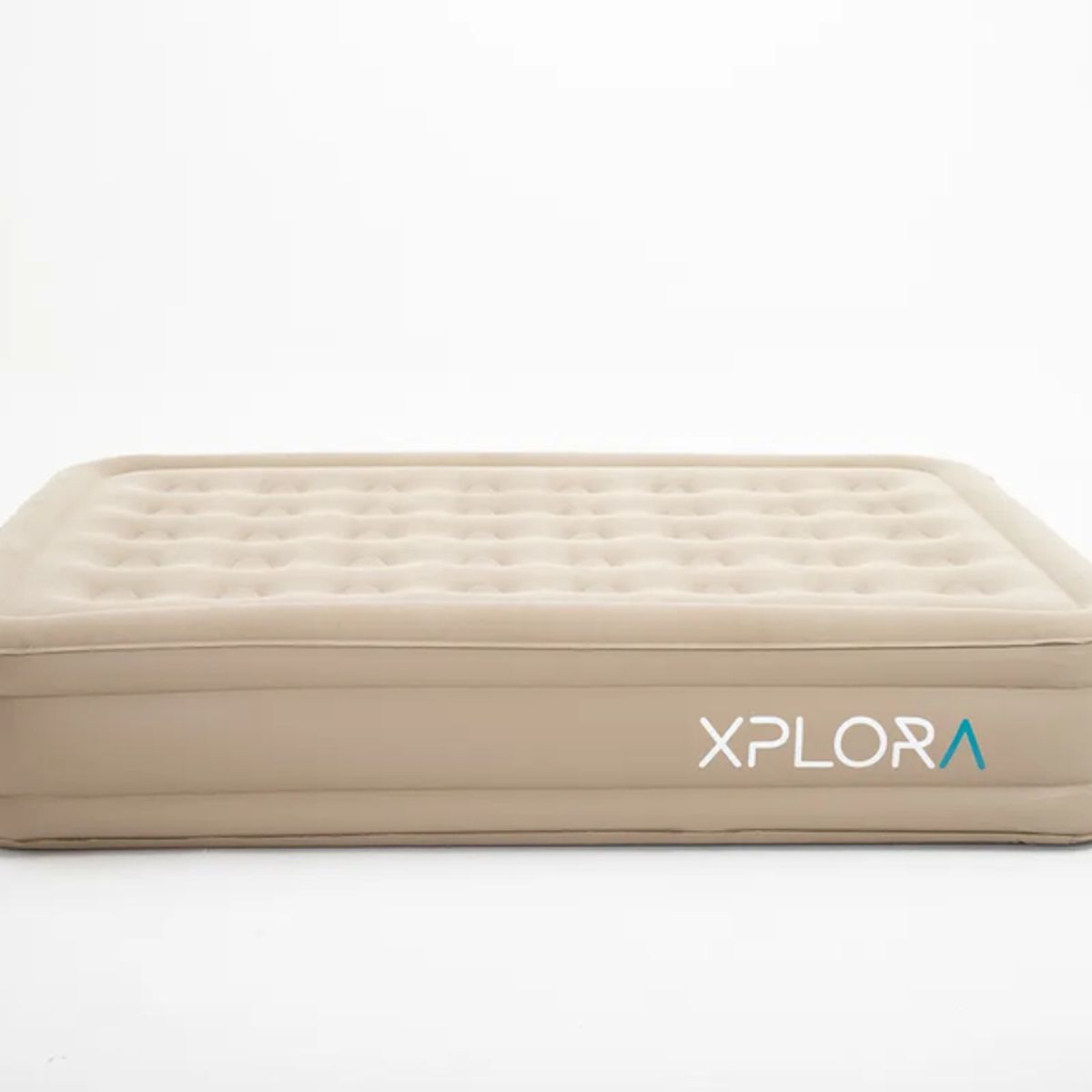 GENERICO - Colchón Inflable Xplora Eléctrico Bomba Recargable 2 Plazas Beige