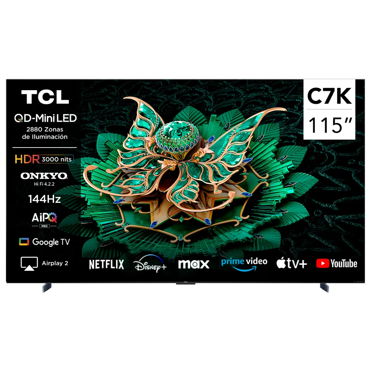 TCL - Smart TV 115" TCL 4K QLED Mini LED 115C7K
