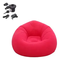 GENERICO - Sillón Inflable 110x110x85 Cm + Inflador Electrico Portatil