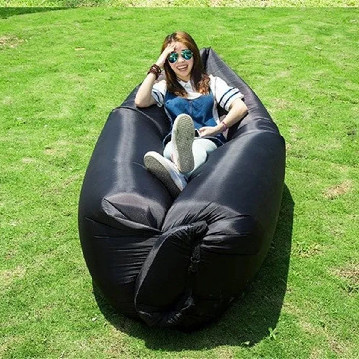 GENERICO - Colchón Inflable Sofa Sillon Inflable Tumbona