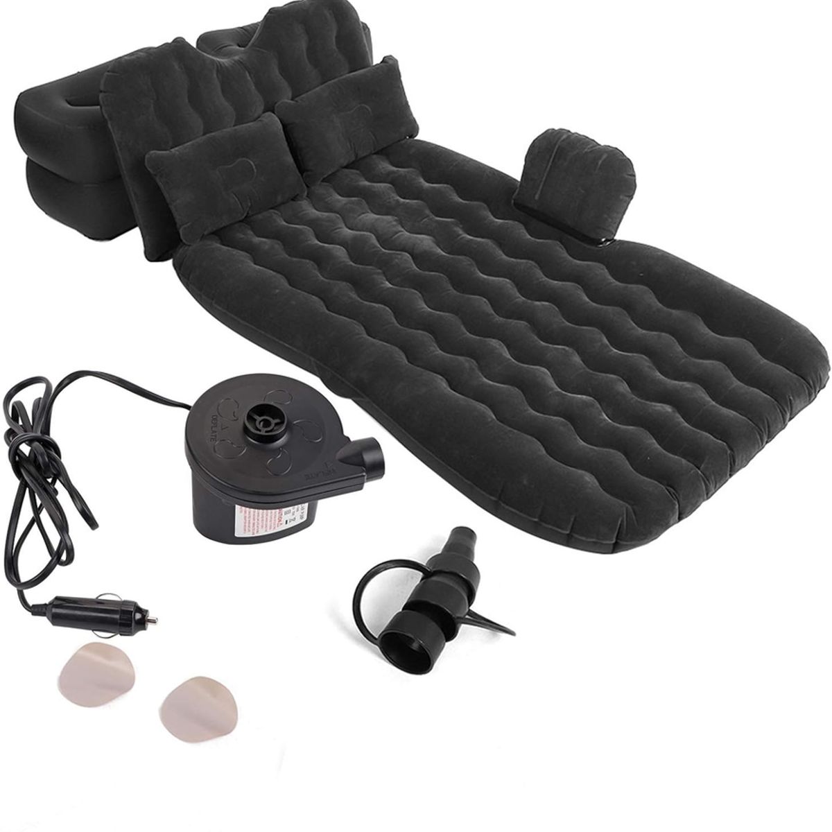 GENERICO - Colchon Inflable Asiento Trasero Auto + Compresor De Aire