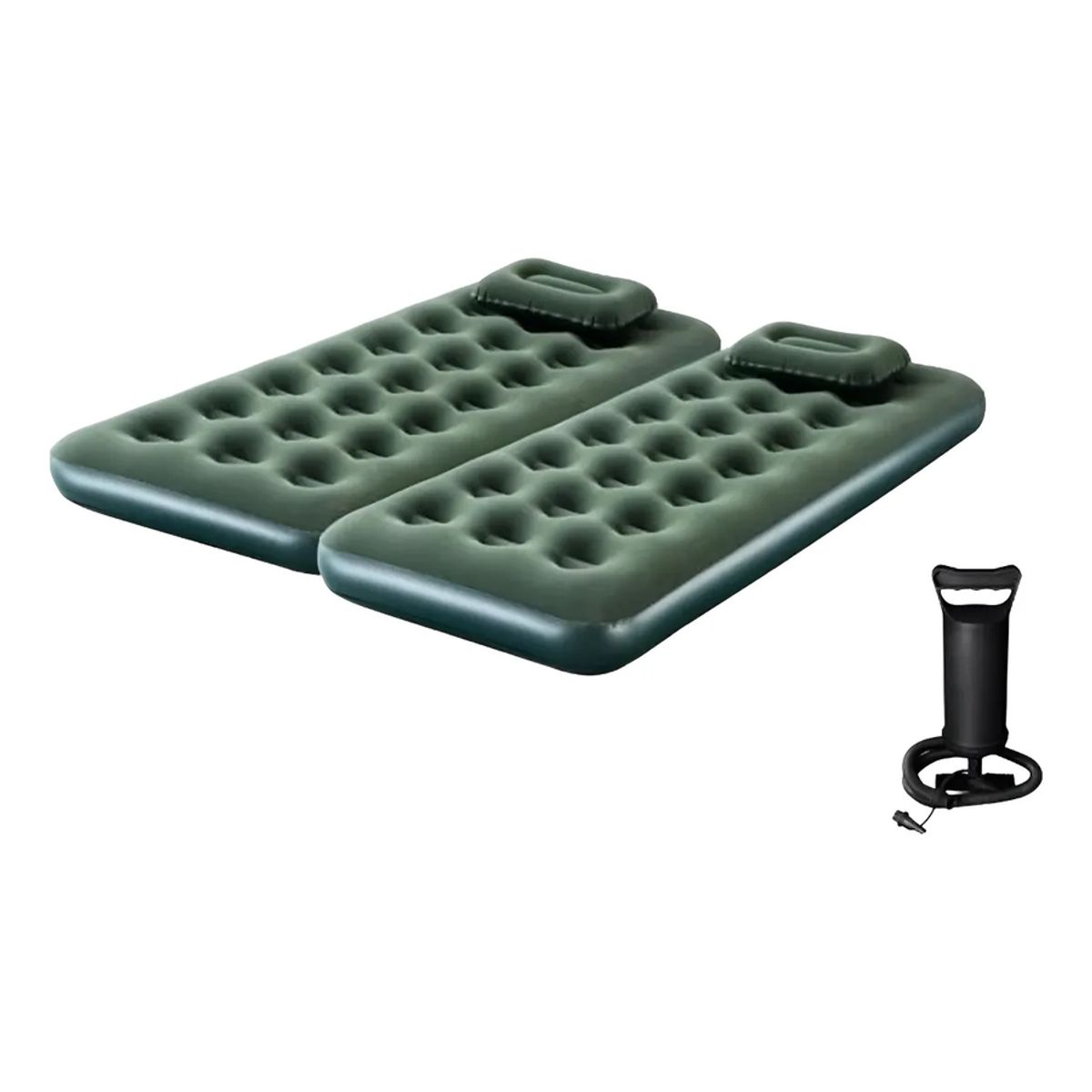 GENERICO - Colchón Inflable 1 Plaza X2 Verde