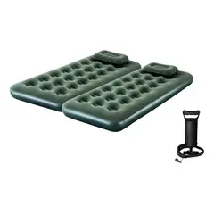 GENERICO - Colchón Inflable 1 Plaza X2 Verde