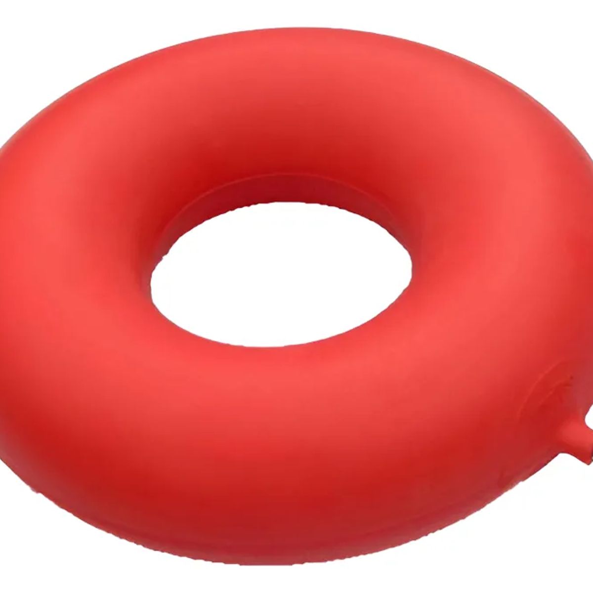 GENERICO - Cojin Asiento Inflable De Goma Hemorroides Post Operatorio Rojo