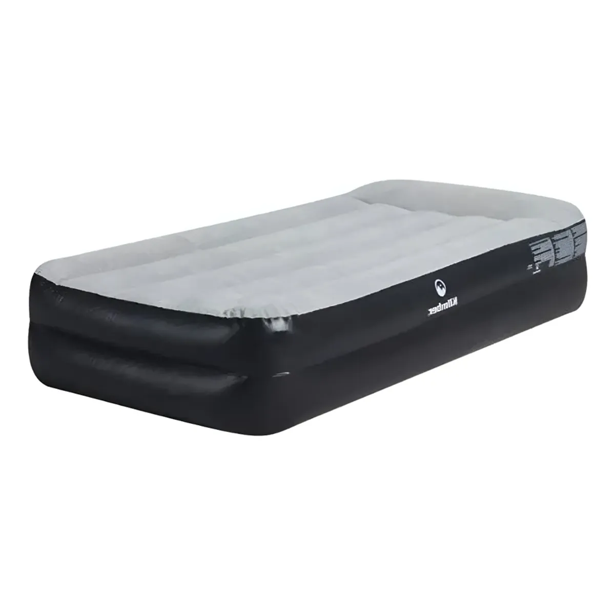 GENERICO - Colchon Inflable Electrico 1 Plaza Con Bomba Electrica Gris