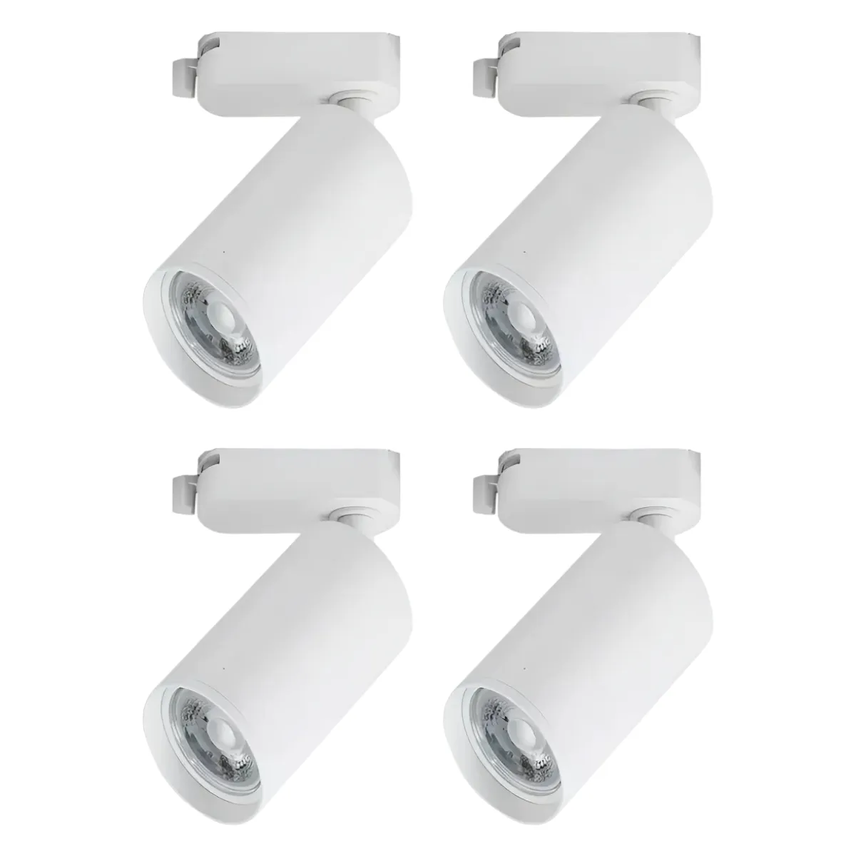 4 Focos Blancos Dirigible 7W Luz Cálida Para Riel, marca WANT - Foto Principal