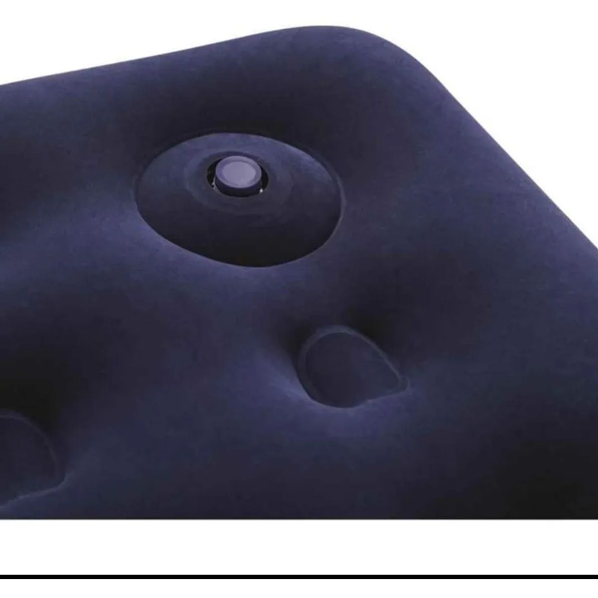 GENERICO - Colchon Inflable Doble 2 Plazas C Bomba De Pie Azul