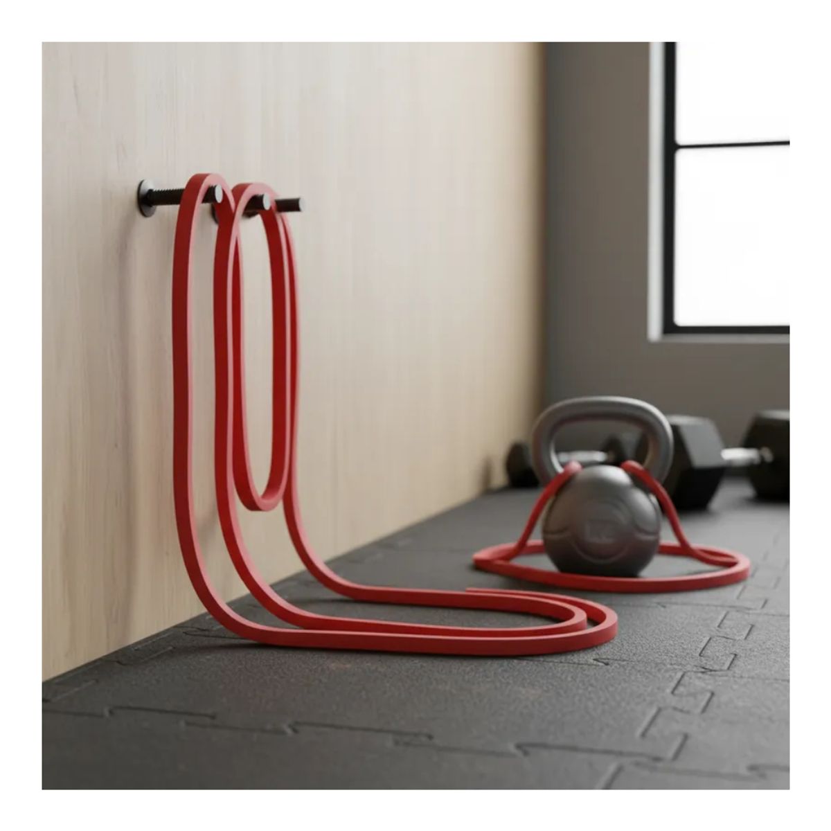AK SPORT - Banda Circular Elástica Resistencia Calistenia 15-35 Lb - Rojo
