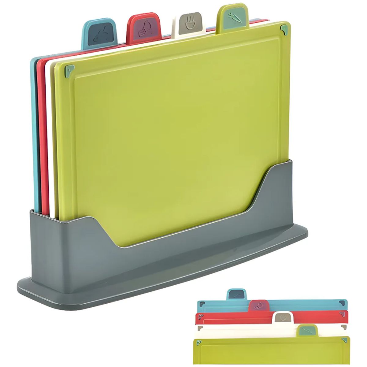 GENERICO - Tabla de pica con pestañas K4CB5379 Para Cocina 4 unidades