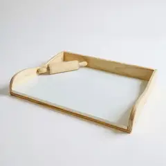 GENERICO - Tabla De Amasar Madera Con Uslero Geométrico