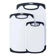 GENERICO - Pack De Tablas Para Cortar 3 Uni - Cukin Blanco