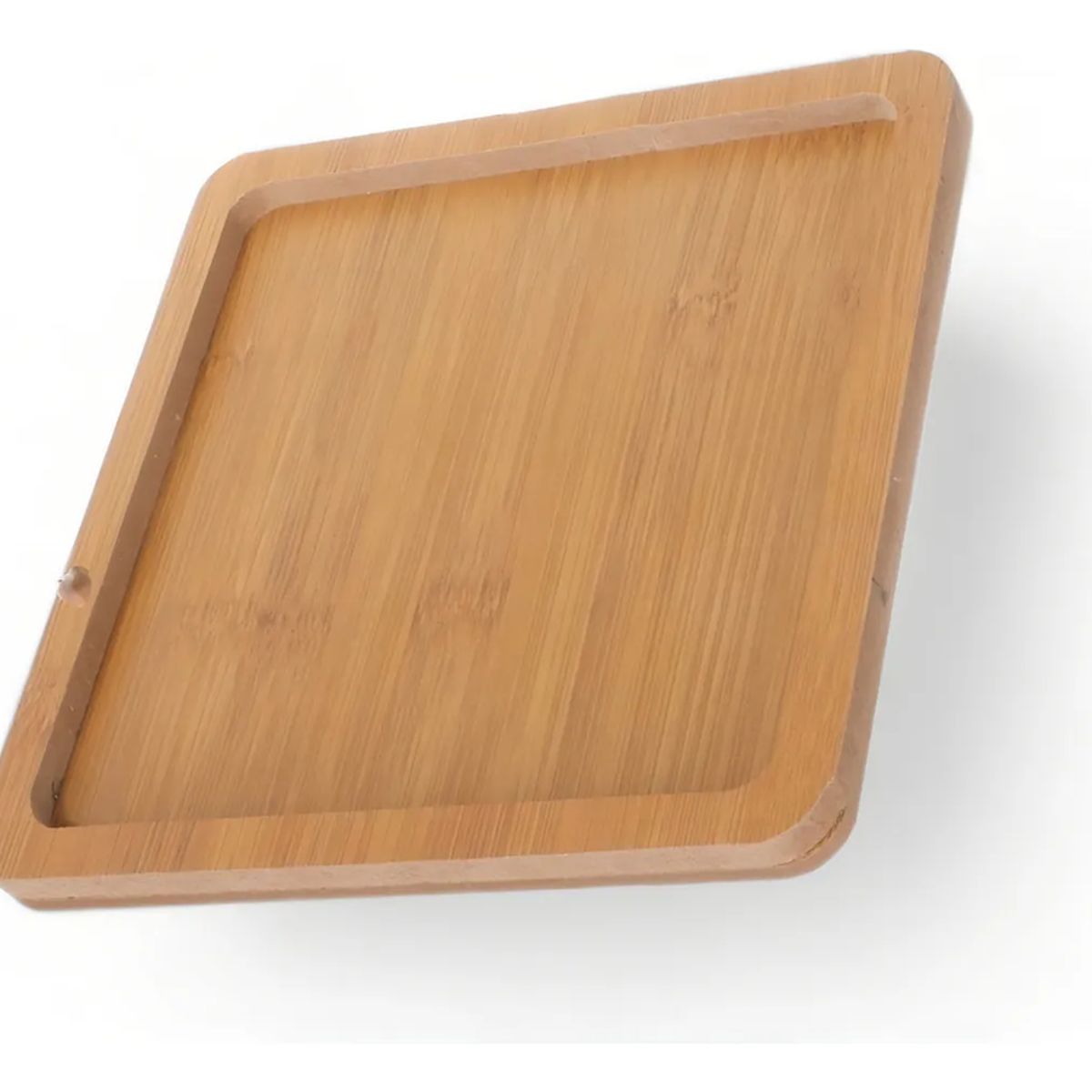Tabla De Mdf Trupan Para Aperitivos Pack De 4 Cuadrada Con Canaleta, marca GENERICO - Foto Principal