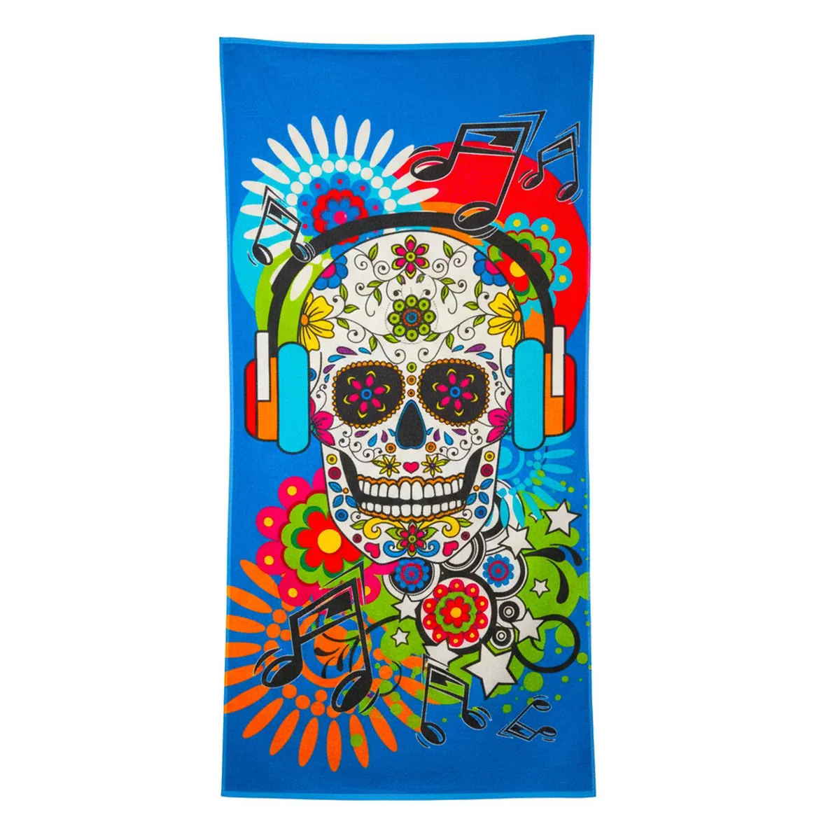 GENERICO - Toalla Baño Y Playa Secado Rápido 150x75cm Diseños Variados - Azul