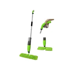 GENERICO - Mopa Spray Microfibra Mopa Trapeador Roceador Pisos Aseo Verde Lima