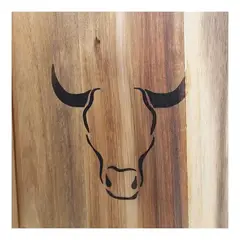 GENERICO - Tabla Wayu 45x30cm Madera De Acacia Para Asados Bbq Parrilla 45x30 Marrón